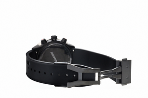 Original Mercedes-Benz Armbanduhr schwarz / anthrazit / rot, Edelstahl / Titan / Kautschuk 4