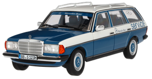 Original Mercedes-Benz 200 T-Modell S123 (1980-1985) blau, Norev, 1:18 1