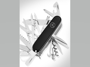 Mercedes-Benz Taschenmesser, Edelstahl, schwarz 1