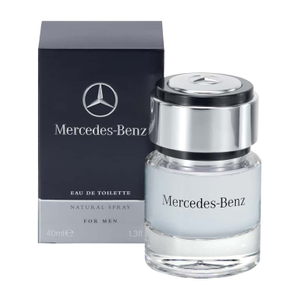 Duftflacon aus Glas mit Mercedes-Benz Logo und Schriftzug 1