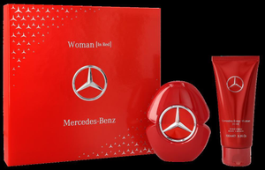 Rotes Parfum-Geschenkset geschlossen 1