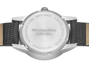 Mercedes-Benz Damen Armbanduhr Glamour, silber/schwarz 2