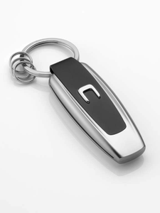Schlüsselanhänger, silber, schwarz, mit C 2