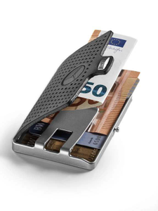 Geldbörse schwarz geöffnet 1