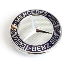 Mercedes-Benz Emblem mit Stern Motorhaube blau 1