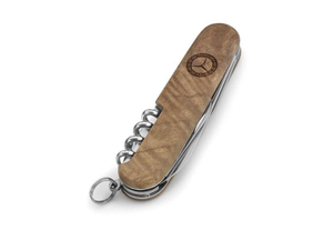 Taschenmesser geschlossen, braun mit Mercedes-Benz Logo 2