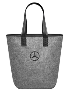 Einkaufstasche grau mit Mercedes-Benz Stern 1