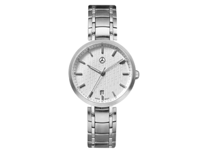 Mercedes-Benz Damen Armbanduhr "Business Lady", silberfarben/weiß 1