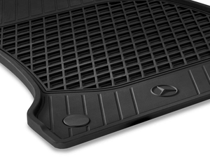 Ganzjahresfußmatte schwarz 2-teilig 1