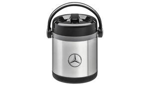 Isolierspeisegefäß in schwarz/silber mit Mercedes-Benz Logo 2