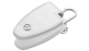 Schlüsselanhänger Rindleder weiß 1