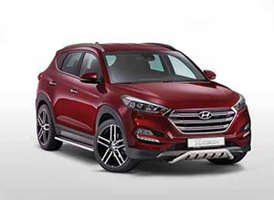 Roter Hyundai Tucson 1