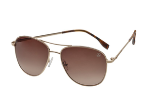 Mercedes-Benz Damen Sonnenbrille "Business", goldfarben/havannabraun 1