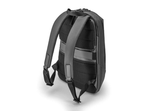 Schwarzer Rucksack von hinten 2