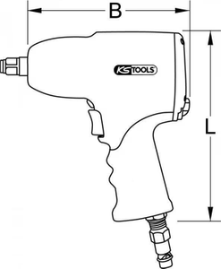 KS TOOLS COMPETITION 512.0020 1/2" Hochleistungs-Druckluft -Schlagschrauber 1.600 Nm-6 6
