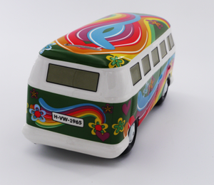 Spardose Flower Power, grün 2