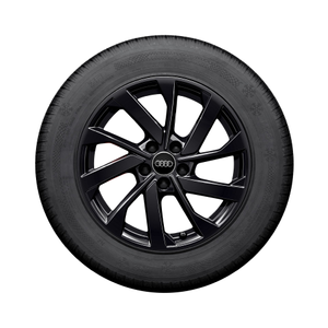 Audi-A1-Citycarver-Komplettrad-Winter-Aluminiumfelge-Schwarz 1