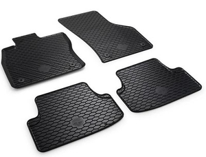 Gummifußmatten schwarz 1