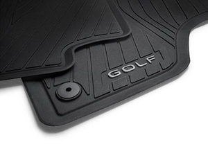 Gummifußmatte schwarz 1