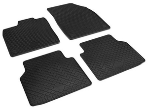 Gummifußmatten schwarz 1