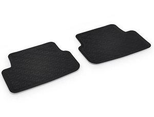 Gummifußmatten schwarz 1