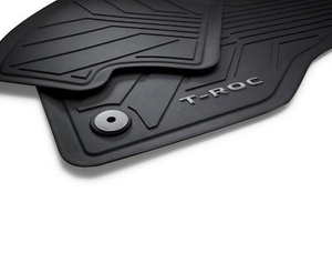 Gummifußmatte schwarz 1