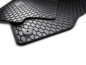Gummifußmatten schwarz 1