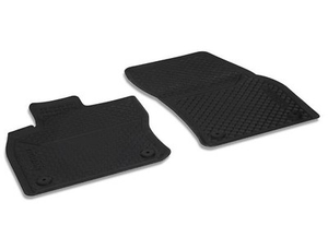 Gummifußmatte schwarz 1