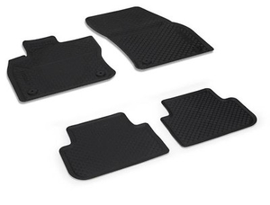 Gummifußmatten schwarz 1