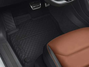 Gummifußmatte schwarz 1