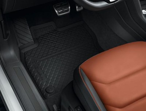 Gummifußmatte schwarz 1