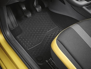 Gummifußmatte schwarz 1