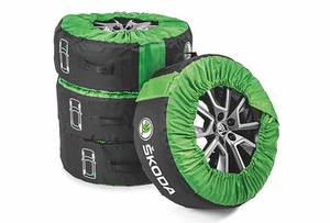 Rädertasche schwarz-grün 1