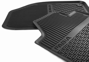 Gummifußmatten schwarz 1