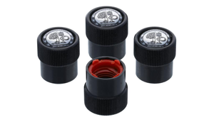 AMG VENTILZIERKAPPEN SCHWARZ SET 4-TEILIG MERCEDES ORIGINALTEIL 1