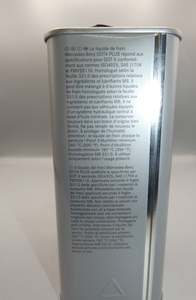 Original Mercedes-Benz 1 Liter Bremsflüssigkeit DOT4 Plus, MB 331.0 4