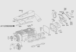 Original Mercedes-Benz 2 Stck. Dichtung, ROHRKRUEMMER AN KOMPRESSOR 1