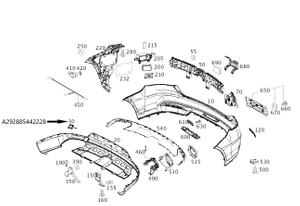 Original Mercedes-Benz Abdeckung Abschleppöse GLE W292 1
