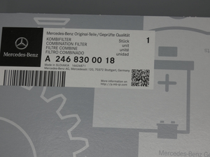 Original Mercedes-Benz Aktivkohlefilter CLA 117, GLA 156, A 176, B 246 6