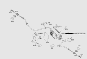 Original Mercedes-Benz Aktuator-Feststellbremse. V-Klasse W447, 448 5