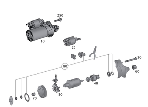 Original Mercedes-Benz Anlasser. SLK, C-Klasse, GLK, E-Klasse, CLS, Viano, Sprinter 6