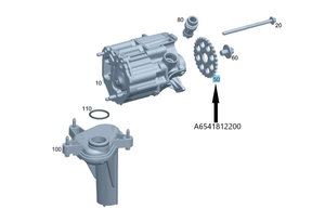 Original Mercedes-Benz Antriebsrad Ölpumpe. CLA W118, A-Klasse W177. OM654 4
