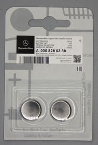 Original Mercedes-Benz Batteriesatz (2 Knopfzellen) für Senderschlüssel 1