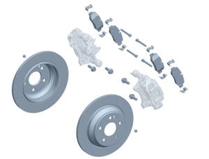 Original Mercedes-Benz Bremsensatz hinten. Vito W447 1