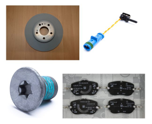 Original Mercedes-Benz Bremsensatz vorne. C-Klasse W206 1