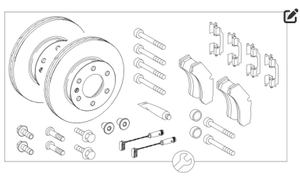 Original Mercedes-Benz Bremsensatz Vorne. Sprinter W906 1