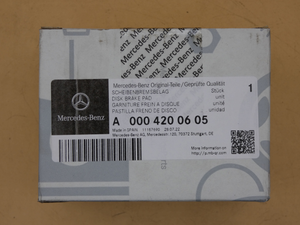 Original Mercedes-Benz Bremsklötze hinten. CLA W117, A-Klasse W176, B-Klasse W246 6