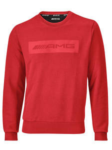 Original Mercedes-Benz AMG Sweatshirt Pullover Rot Slim Fit Unisex XS - XXL - 1