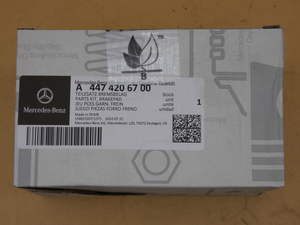 Original Mercedes-Benz Bremsklötze hinten. V-Klasse W447, W448 4