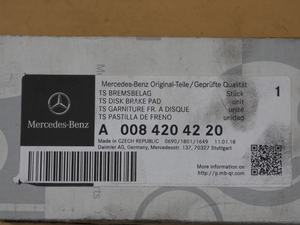 Original Mercedes-Benz Bremsklötze vorne. Sprinter W903, W909 6